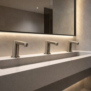 Read more about the article Specifying for Performance: How FontanaShowers’ Spec-Grade Touchless Faucets Meet High-Traffic Demands