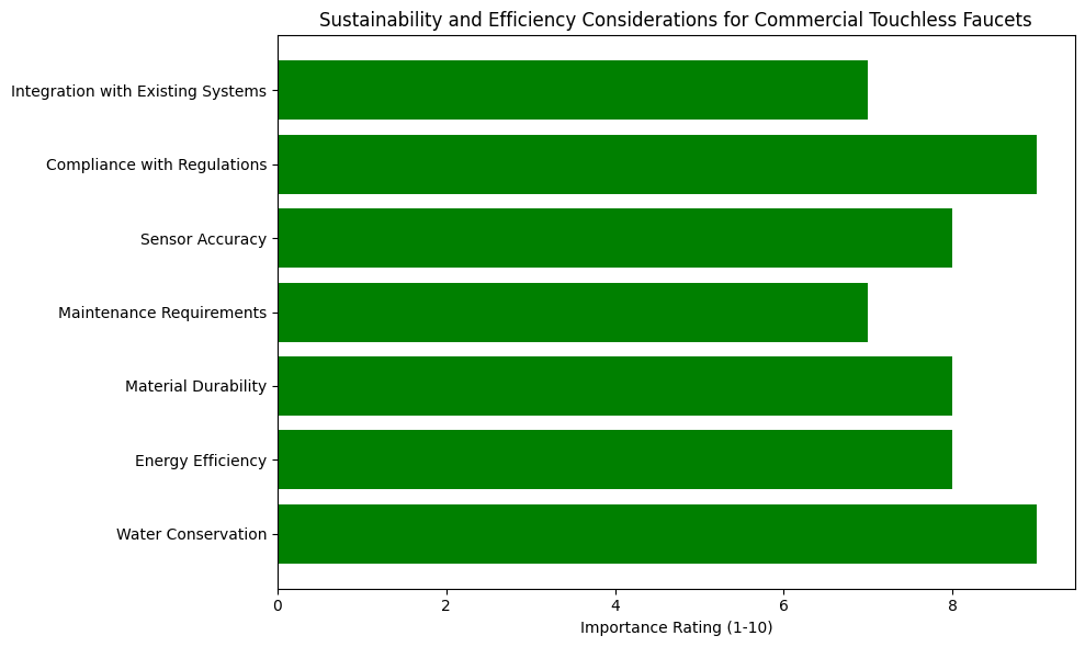 Commercial touchless faucet illustration