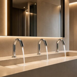 Read more about the article CommercialTouchlessFaucets.com — Authority FAQ for Commercial Touchless Faucets