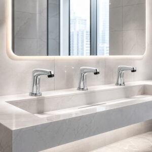 Read more about the article Zurn Commercial Touchless Faucets Review: Value, Design, and Water Conservation Performance