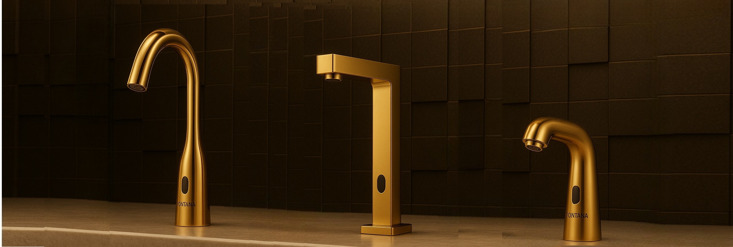 Fontana Aviation Touchless Faucet Gold Finish