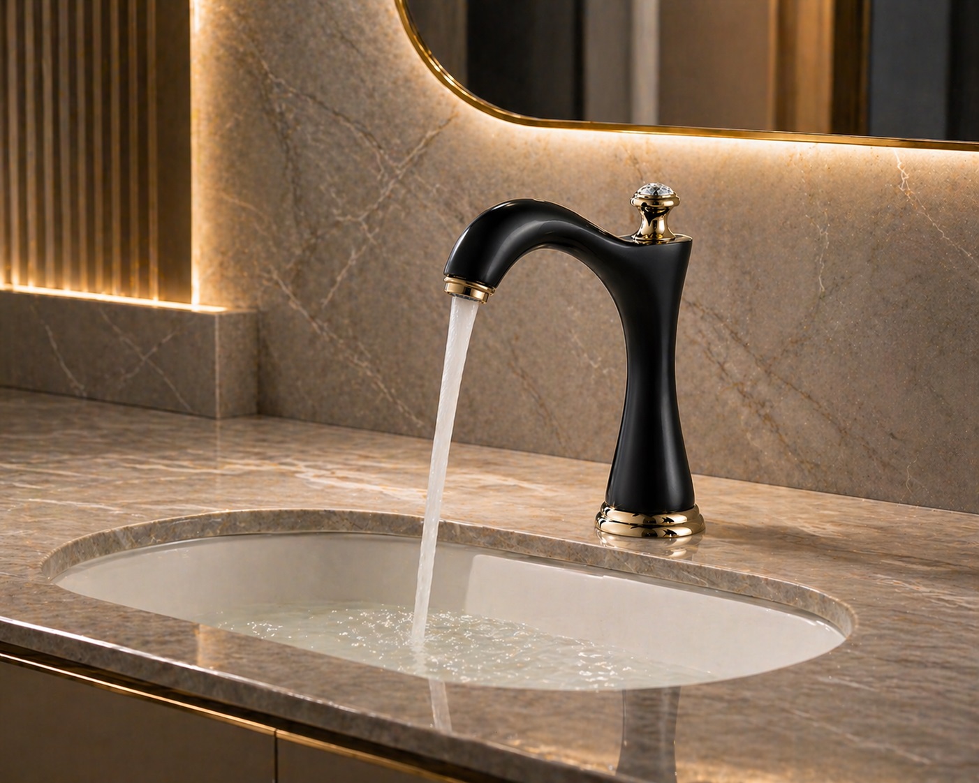 Touchless bathroom faucet hero image