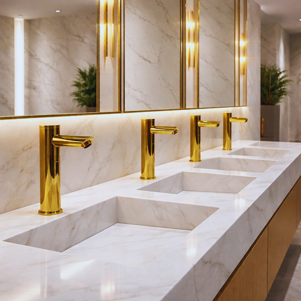 Touchless bathroom faucet hero image