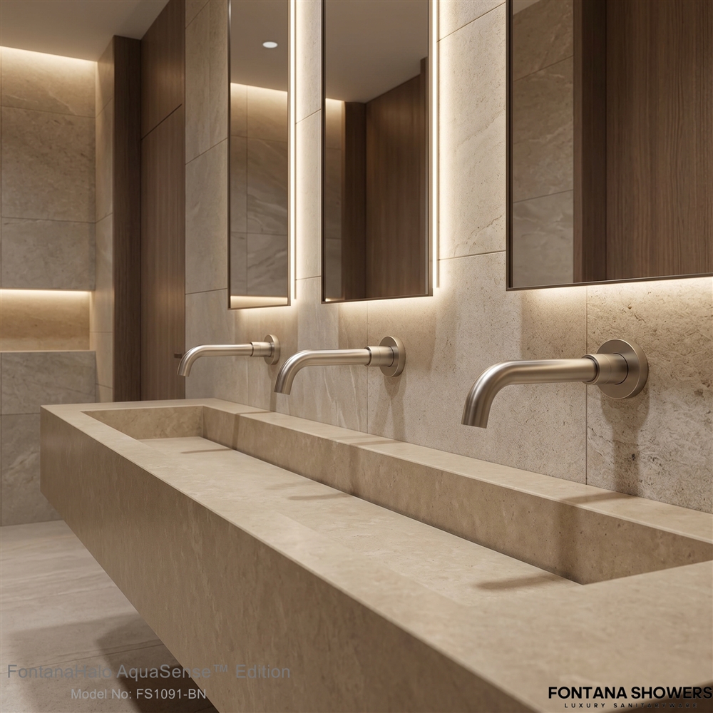 Laminar flow stream from a commercial touchless faucet in a medical environment