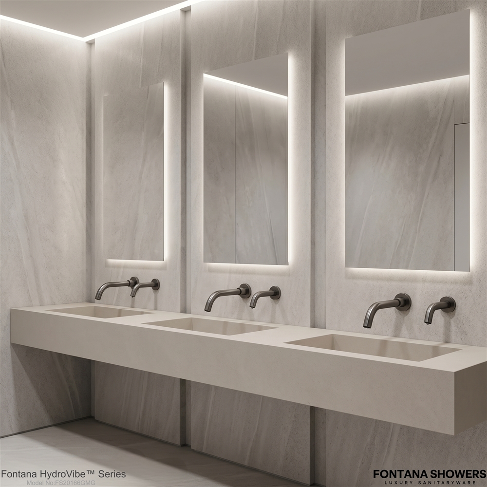Digital control interface paired with high-end touchless hospitality fixture