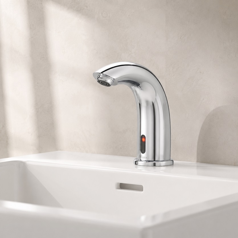 Budget-friendly touchless faucet with easy installation on a clean sink